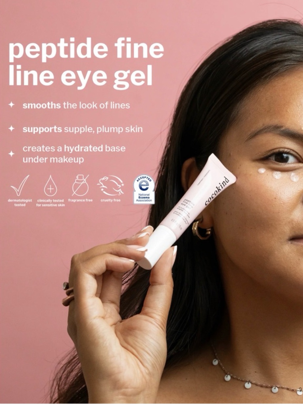 Cocokind Peptide Fine Line Eye Gel 0.5 fl oz.